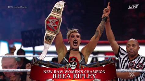 Rhea Ripley becomes Raw Women's Champion at WWE WrestleMania 37