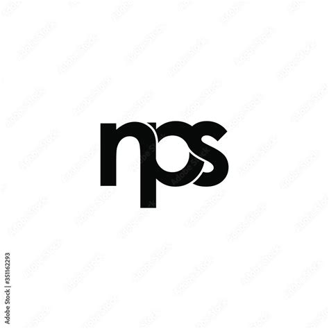 nps letter original monogram logo design Stock Vector | Adobe Stock