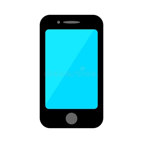 Mobile Phone Icon, Smartphone Symbol, Cell Phone Stock Vector - Illustration of outline ...