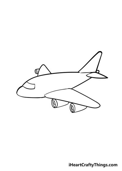 Simple drawing of an airplane easy drawing of an airplane - bxeshield