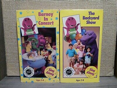 Barney In Concert VHS/Barney The Backyard Show VHS.Barney VHS Lot.Tested. 45986980717 | eBay