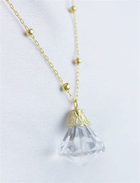 Sailor Moon Silver Crystal Necklace Gold