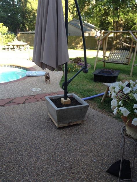 Cool Patio Umbrella Stand Planter: Create 5-Step Container