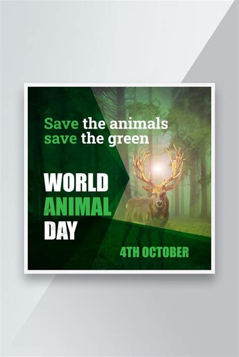 world animal day poster Social Media Post Design | AI Free Download - Pikbest