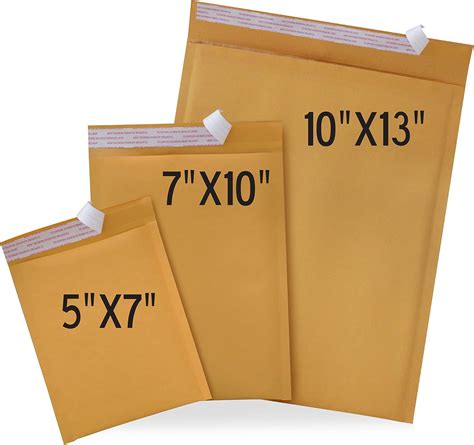 Amazon.com : Multipurpose Padded Mailers, Self Seal Kraft Paper Bubble ...