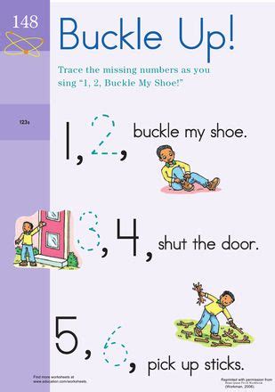 7 best One Two Buckle My Shoe images on Pinterest | Fine motor skills, Learning centers and ...