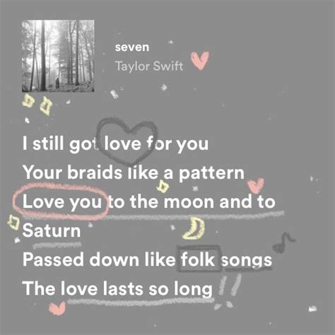 Enchanting Lyrics of Taylor Swift's Seven