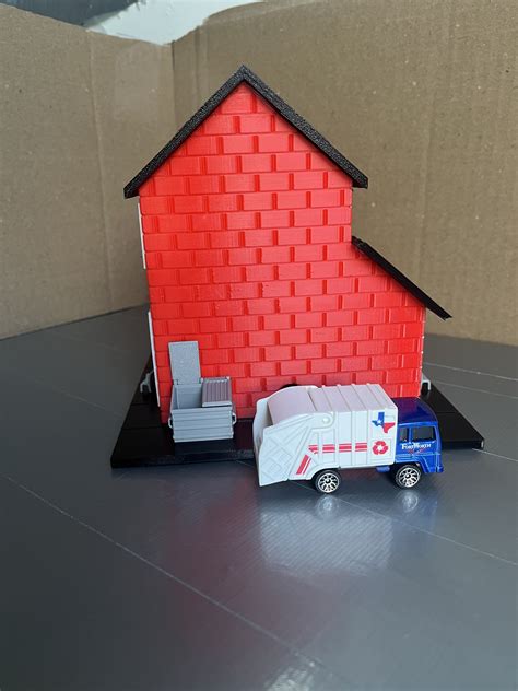 The Fire House Fire Station Diorama Display Compatible With Hot Wheels ...