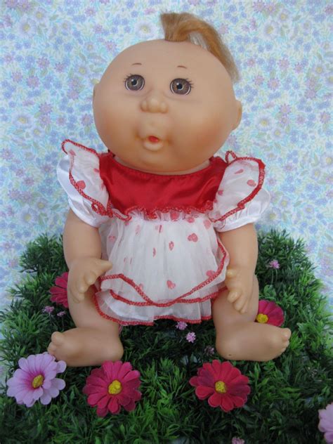 Cabbage Patch Kid - Vintage CPK - Vinyl Doll - 1991 Cabbage Patch - Valentines Doll - Mattel ...