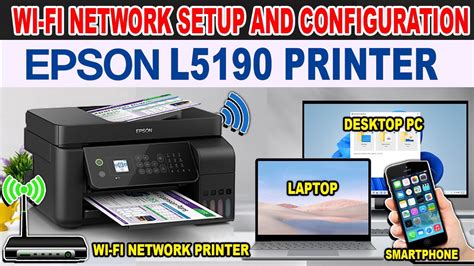 How to Connect and Setup Epson L5190 Printer to Wi-Fi Network Router ...