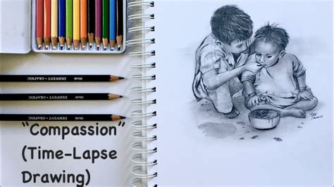 ‘Compassion’- drawing || artbtjella - YouTube