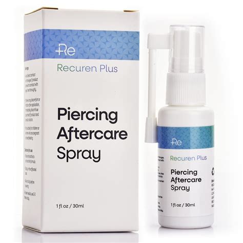 Buy Recuren Plus Piercing Aftercare Spray Solution to Shrink Piercing Bumps, Suitable for Ears ...