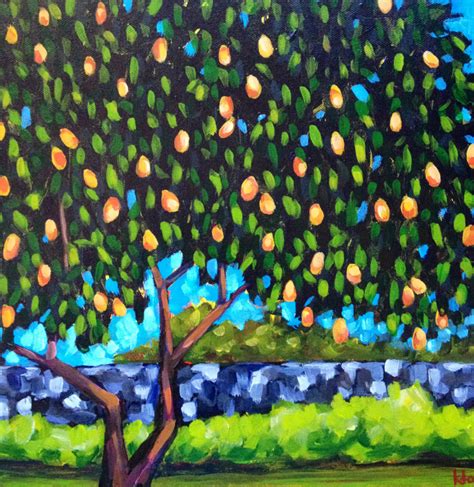 Under The Mango Tree : Landscape Painting by kto ART - kto ART