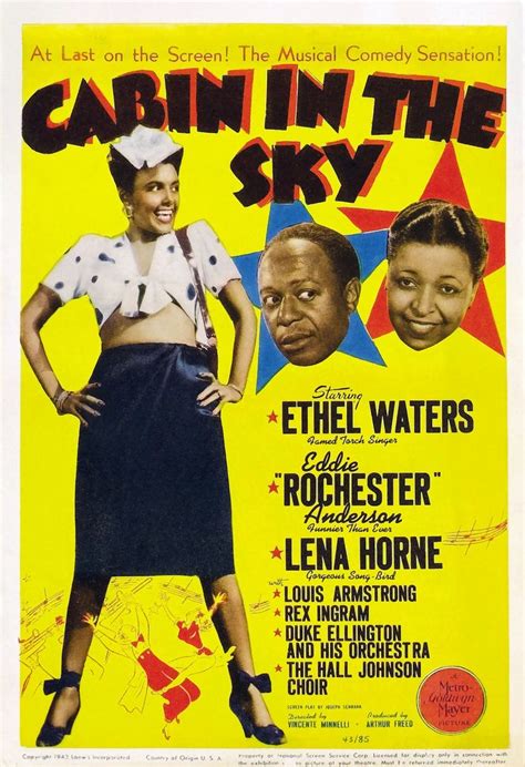 Cabin in the Sky | Ethel waters, Lena horne, Movie posters