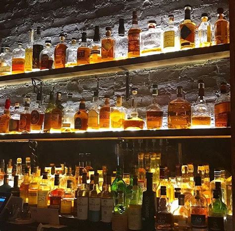 BAR | Backlit shelving displays. #Lighting #Bars #Shelving #Displays # ...