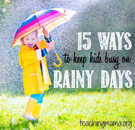 15 Ways to Keep Kids Busy on Rainy Days | Animal Farm Pre Primary & Illovo Glen Private Pre ...