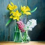 Daffodils and lilacs - Art Kaleidoscope