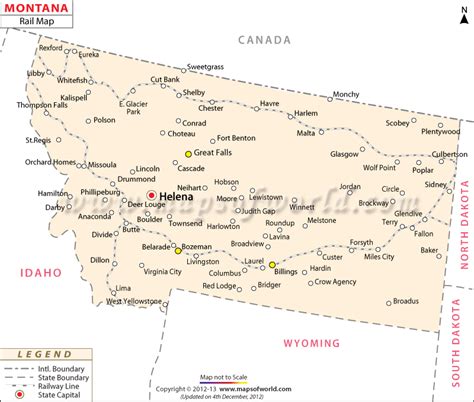 Montana Rail Map | Train route, Train route map, Train station map