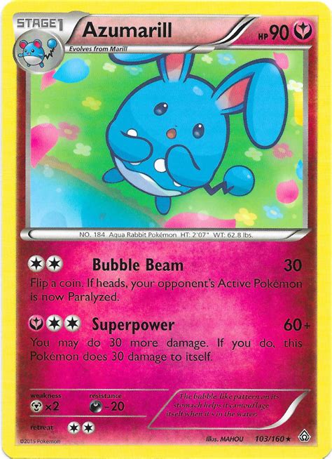 Azumarill 103/160 -- Primal Clash Pokemon Card Review ...