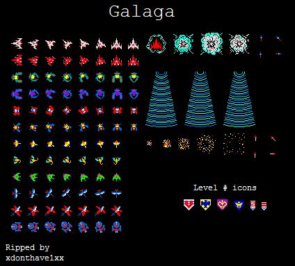 Galaga | Sprite, Arcade, Nerd art