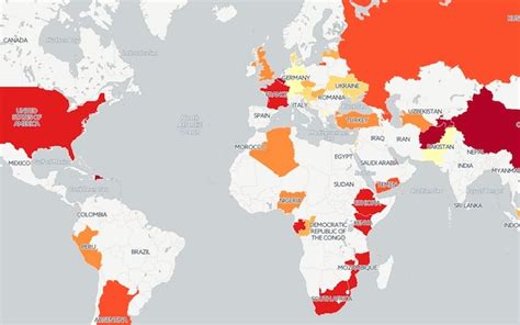 Mapped: The countries most vulnerable to cyber-attacks