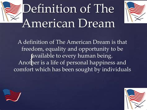 PPT - Definition of The American Dream PowerPoint Presentation, free download - ID:2648970