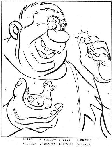 Jack And The Beanstalk Coloring Pages 14 5 the giant p