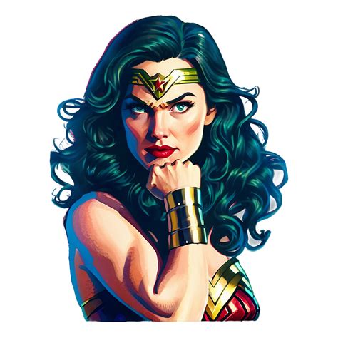 Download Wonder Woman Comic Art Png Qvf | Wallpapers.com