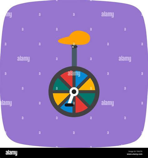 Illustration Unicycle Icon Stock Photo - Alamy