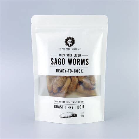 Sago Worms Ready-to-cook in retort pouch, long shelf-life, no ...