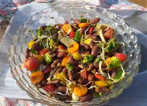 Red kidney beans salad - Dorcas' Vegan Kitchen