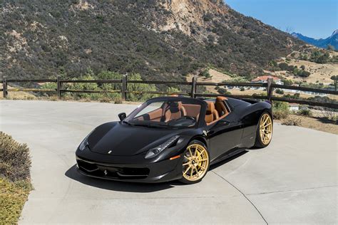 Fierce Makeover of Black Convertible Ferrari 458 — CARiD.com Gallery