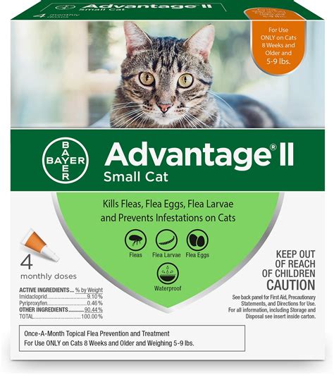 Advantage II For Cats Under 9 lbs 4 Pack