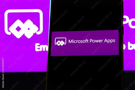 Editorial photo on Microsoft Power Apps theme. Illustrative photo for ...