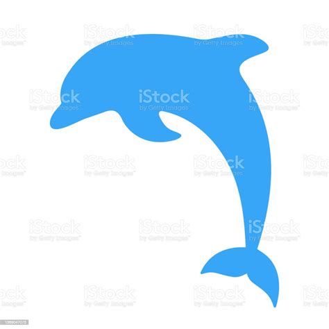 Vector Dolphin On White Background Stock Illustration - Download Image Now - Dolphin, Outline ...