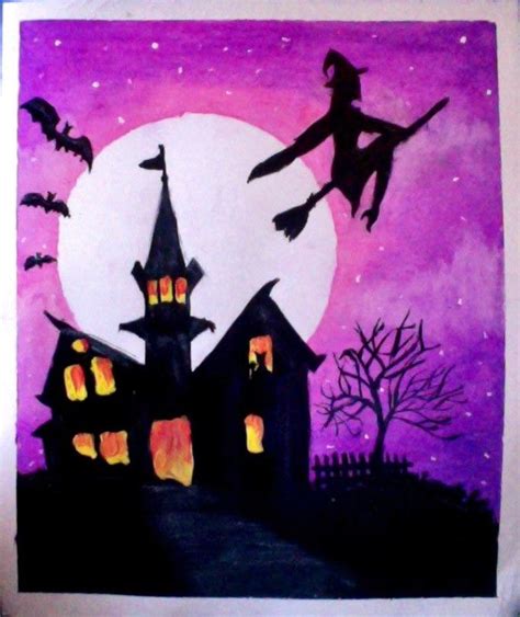 haunted house painting ideas - Merissa Abney