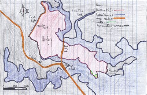 map of my local area - hunters hill