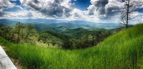 View of Townsend, Tennessee looking down from the new section of the ...