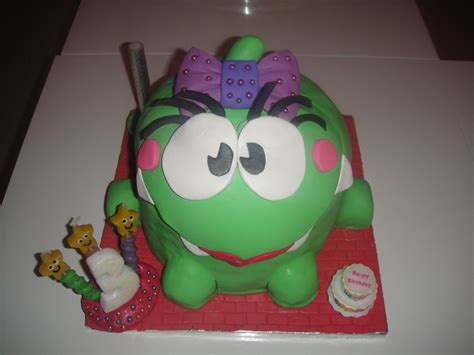 Miss Om Nom Birthday Cake · How To Decorate A Character Cake · Cooking ...