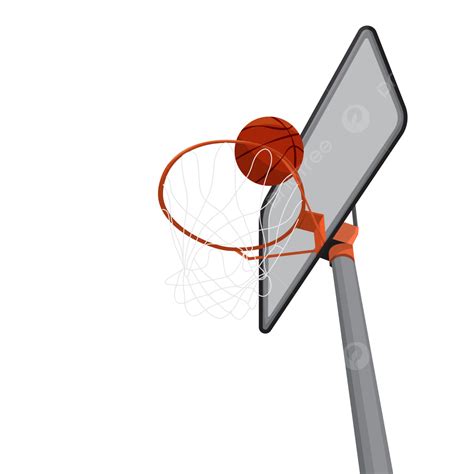 Basketball Cartoon Illustration, Basketball Clipart, Cartoon Clipart, Basketball Goal PNG and ...