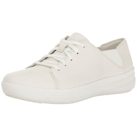 FitFlop - FitFlop H55-194 : Women's F-Sporty Leather Lace-up Sneaker, Urban White - Walmart.com ...