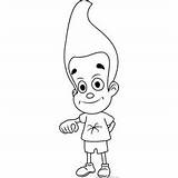 Happy Jimmy Neutron Coloring Page For Kids  Free The Adventures Of sketch template