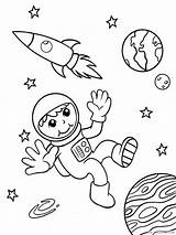 Cute Astronaut Coloring Page  Free Printable Pages sketch template