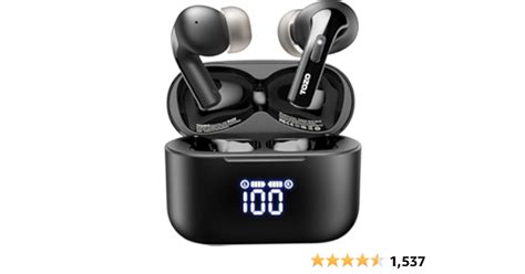 TOZO T20 Wireless Earbuds Bluetooth Headphones 48.5 Hrs Playtime with LED Digital Display, IPX8 ...