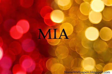 Mia Name Wallpapers Mia ~ Name Wallpaper Urdu Name Meaning Name Images Logo Signature