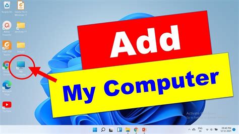 How to add "My Computer" Icon on Desktop in Windows 11 - YouTube