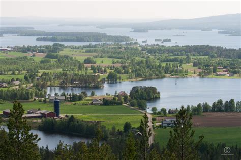 Kuva: kaunis Kemijärvi korkealta katsottuna - Visual Finland