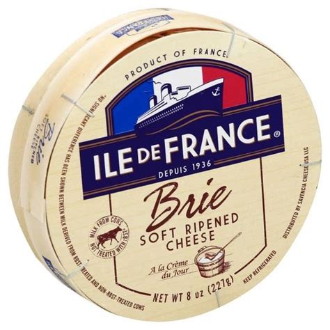 Ile De France Brie Soft Ripened Cheese (8 oz) - Instacart