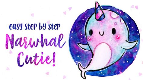 Kawaii Cute Narwhal Drawings