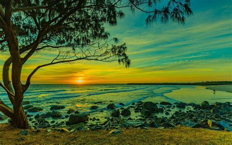 1920x1200 Beautiful Beach Sunset 1200P Wallpaper, HD Nature 4K Wallpapers, Images, Photos and ...